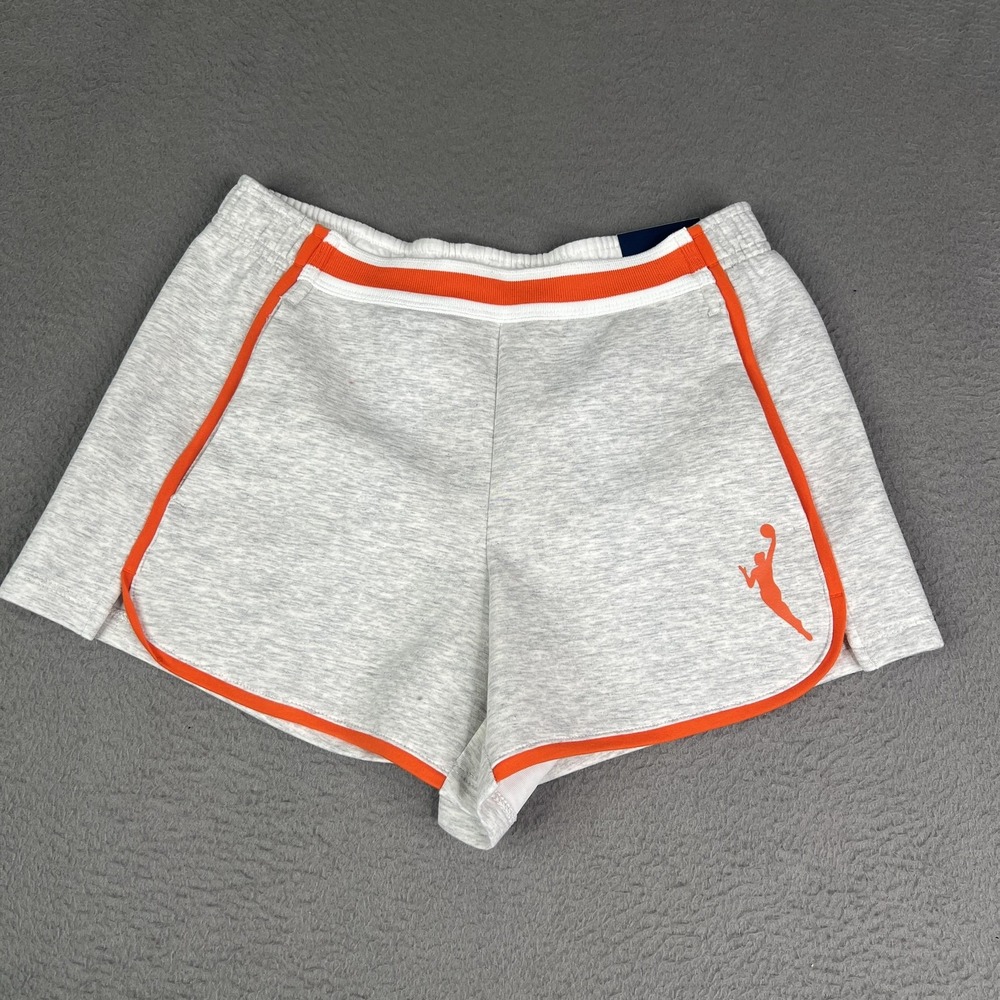 WNBA DSG Sport Fleece Shorts Girls‎ Medium Basketball Orange Trim Athletic